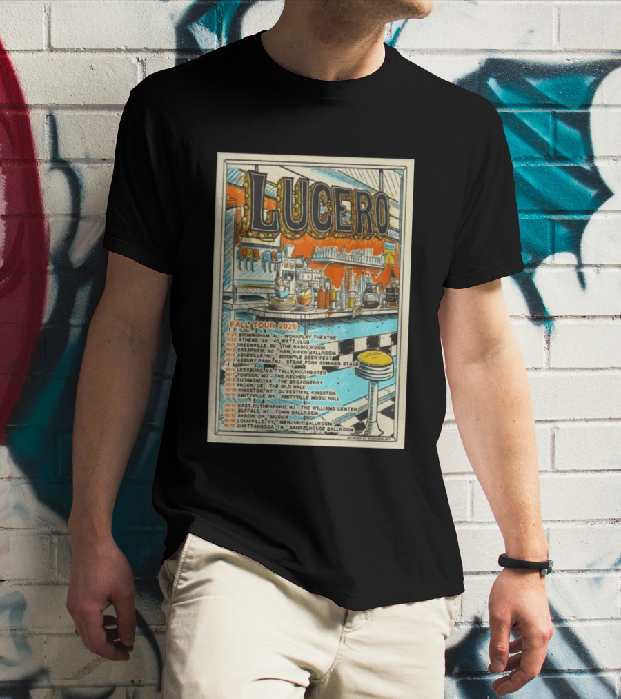 LUCERO Fall Tour 2026 Concert Dates And Venues T-Shirt