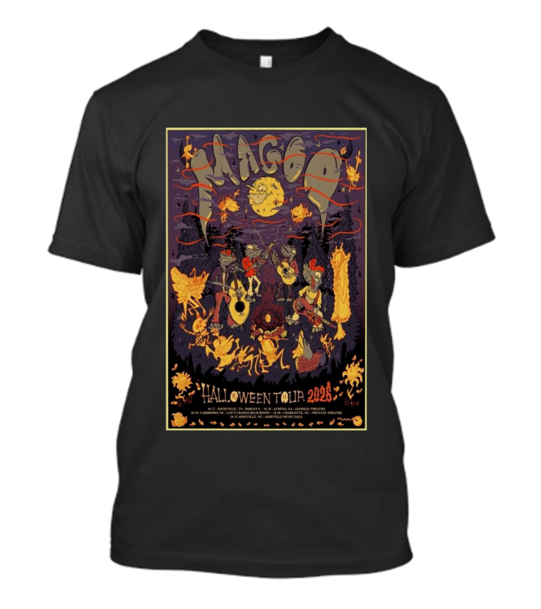 Magoo Halloween Tour 2026 Concert Dates And Locations T-Shirt