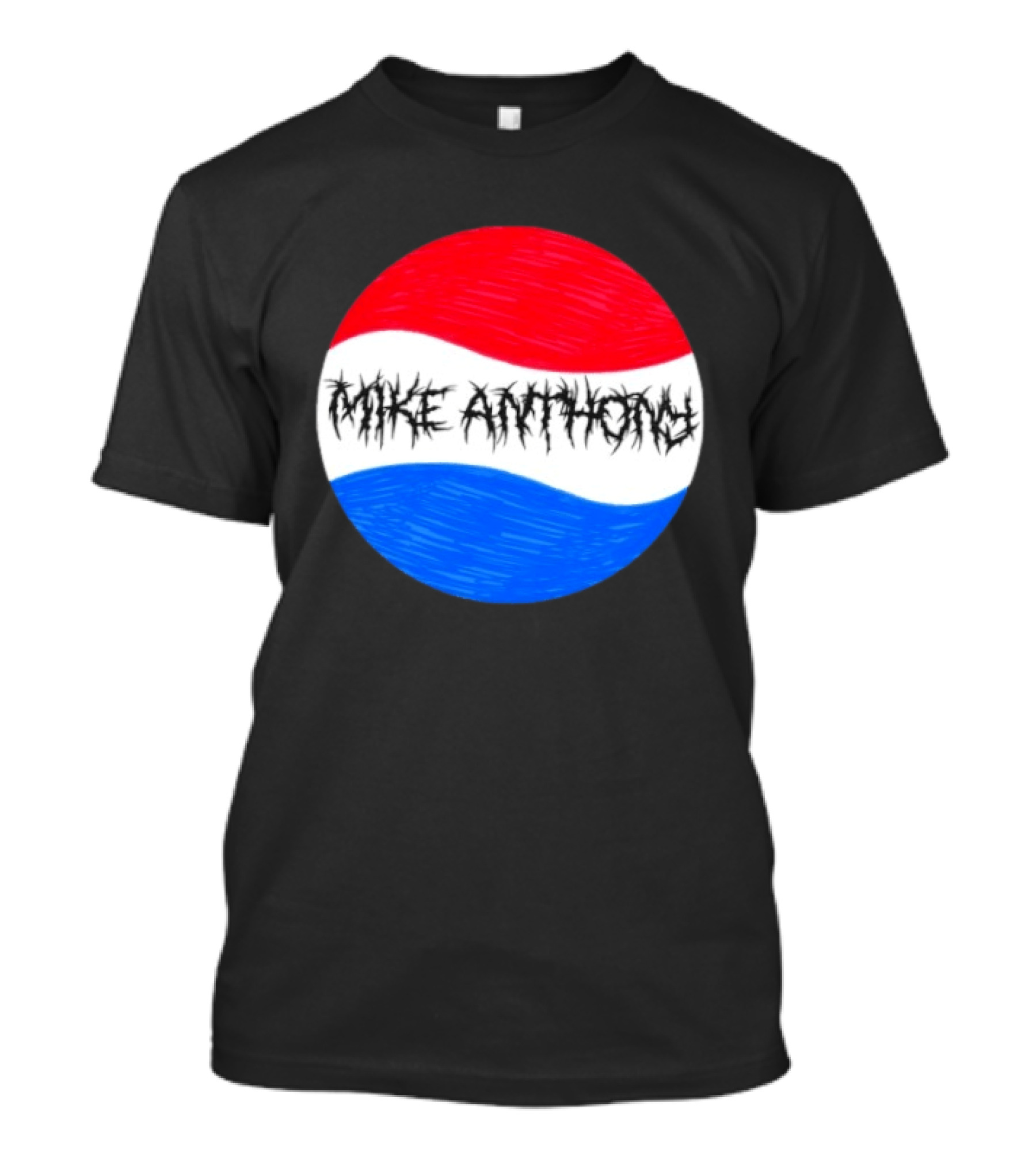 Mike Anthony Pepsi Symbol Bold Text Classic Circle T-Shirt