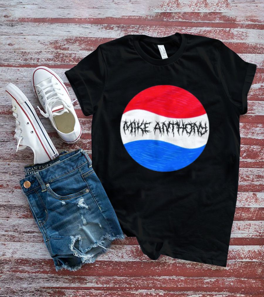 Mike Anthony Pepsi Symbol Bold Text Classic Circle T-Shirt