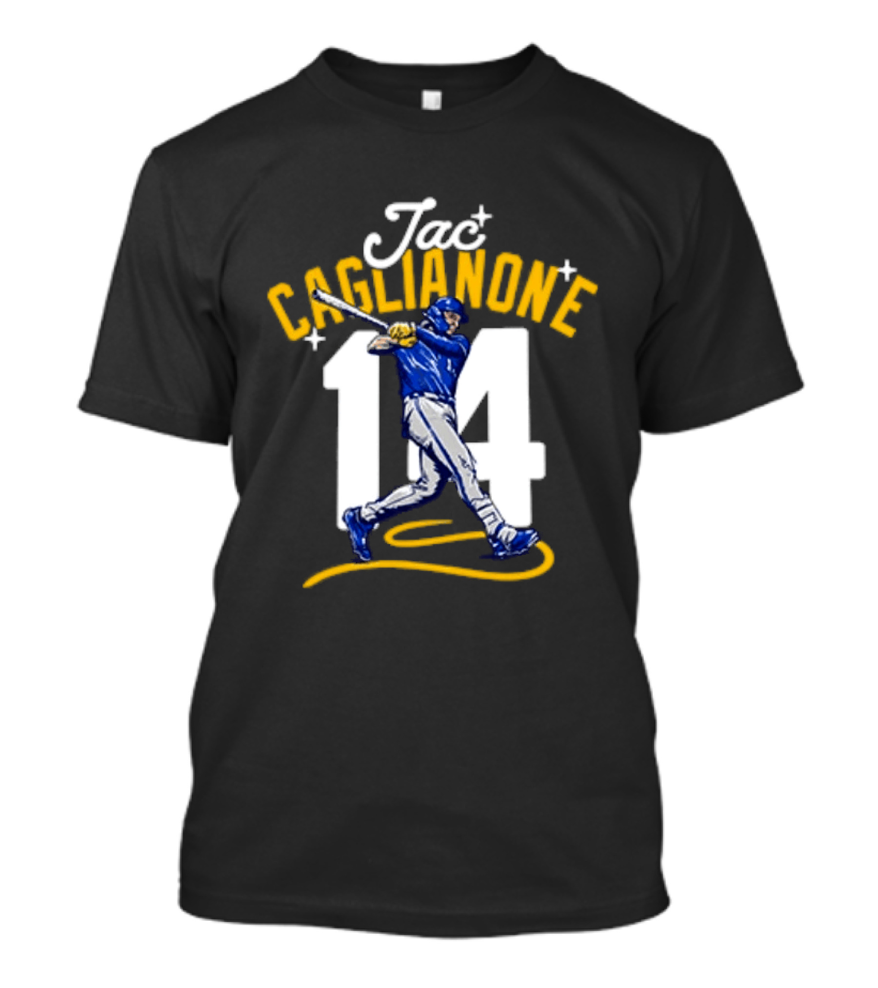 Jac Caglianone No 14 Kansas City Royals Baseball Player Action T-Shirt