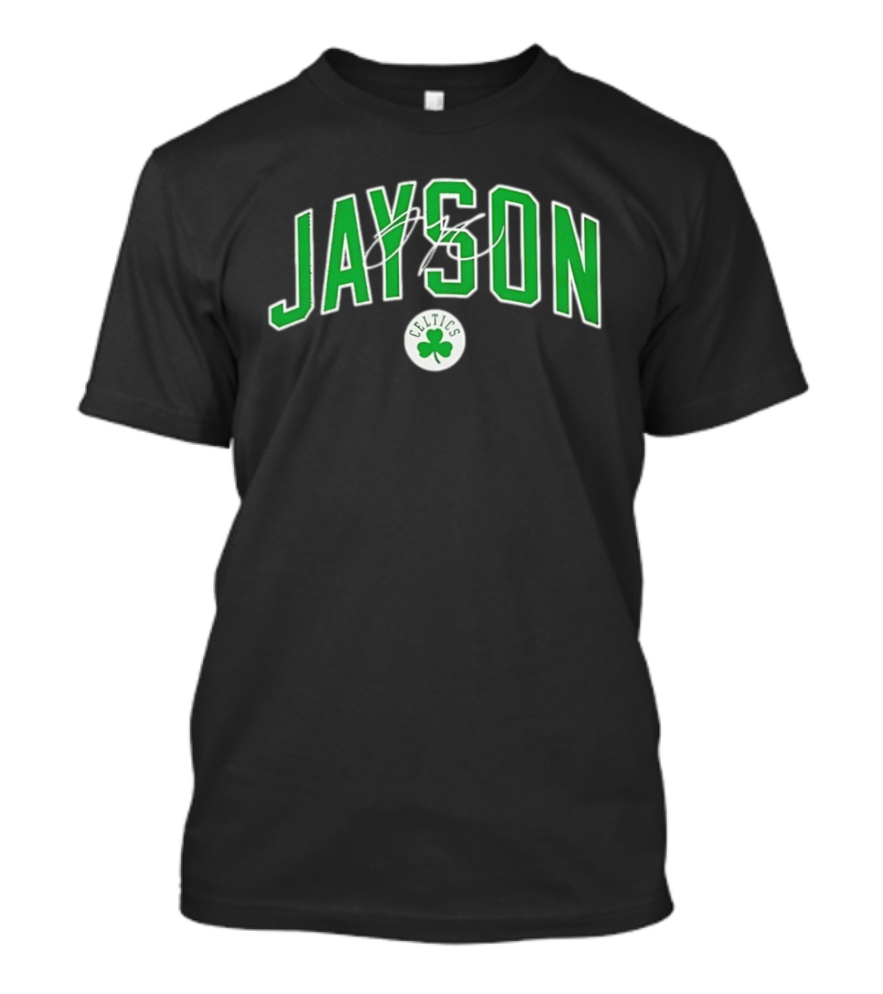 Jayson Tatum Celtics Clover Signature T-Shirt