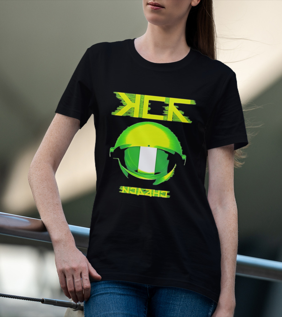 Nigeria Kick Astronaut Helmet Space Nigerian Flag T-Shirt