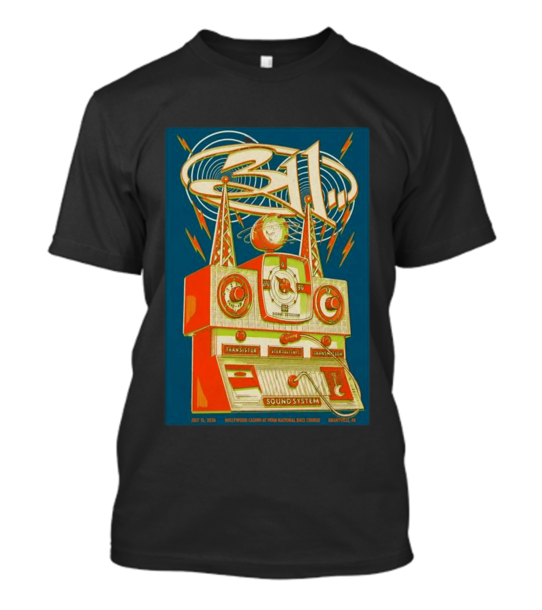 311 Grantville PA July 25 2026 Hollywood Casino Sound System T-Shirt