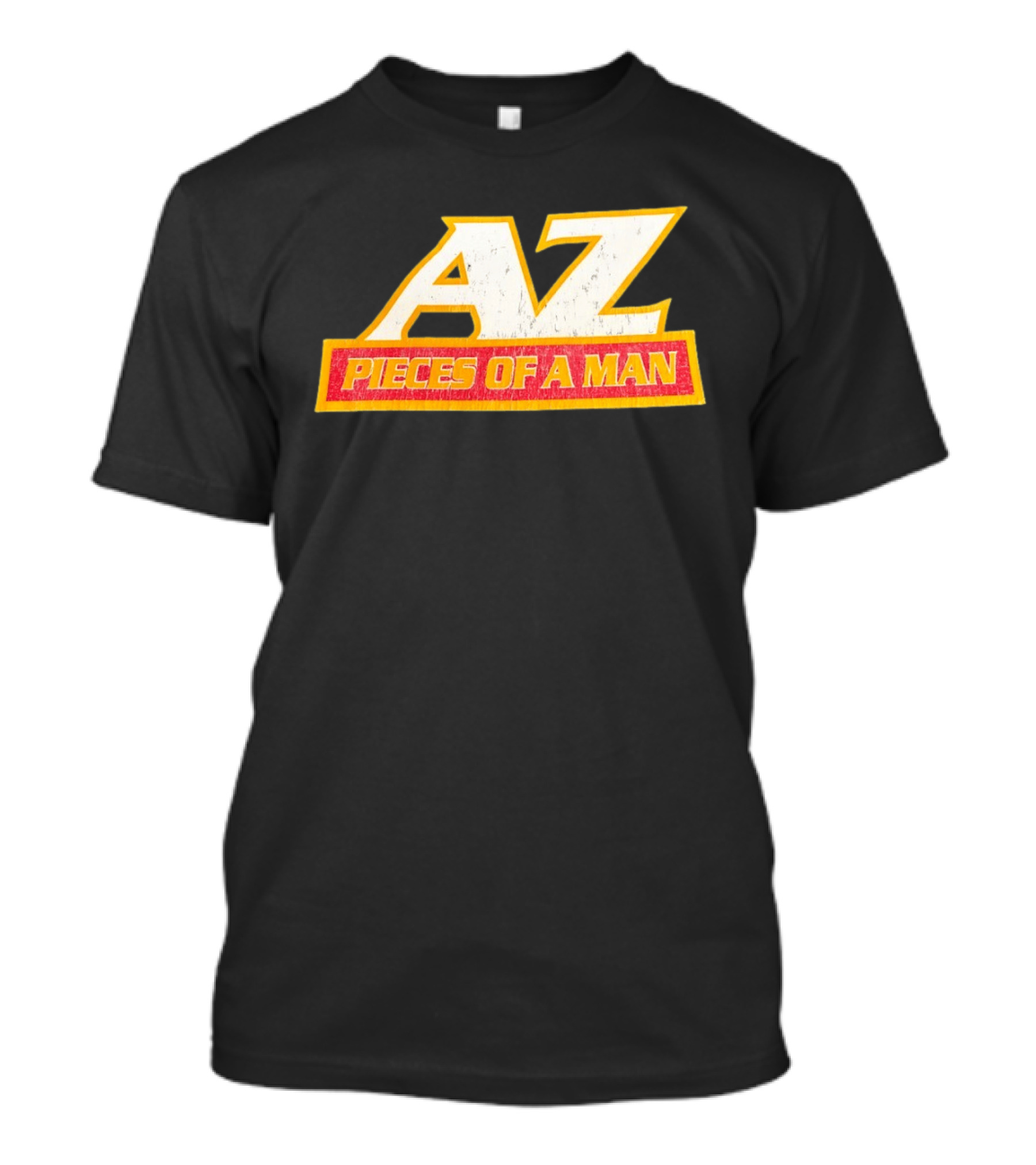 AZ Pieces Of A Man Distressed Hip Hop 90s Rap T-Shirt