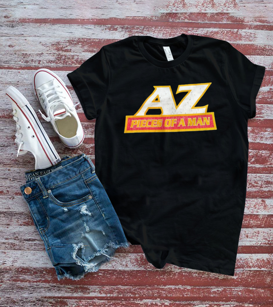 AZ Pieces Of A Man Distressed Hip Hop 90s Rap T-Shirt