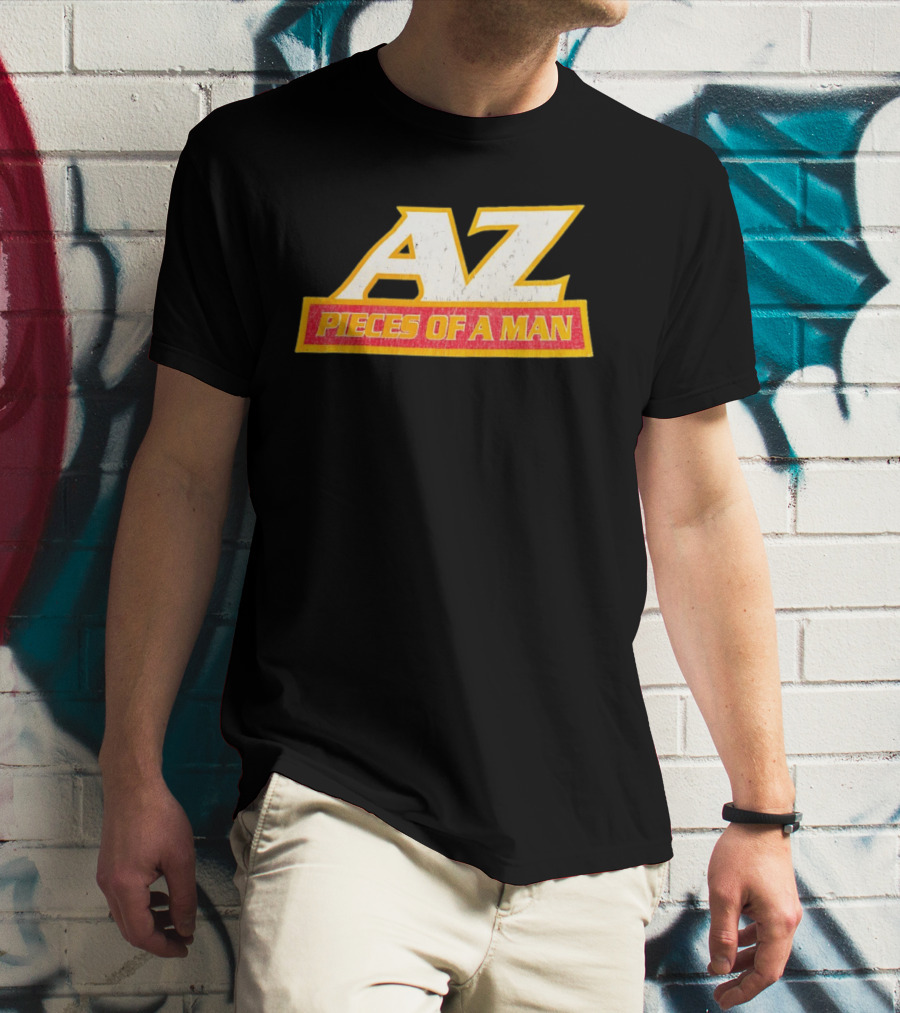 AZ Pieces Of A Man Distressed Hip Hop 90s Rap T-Shirt