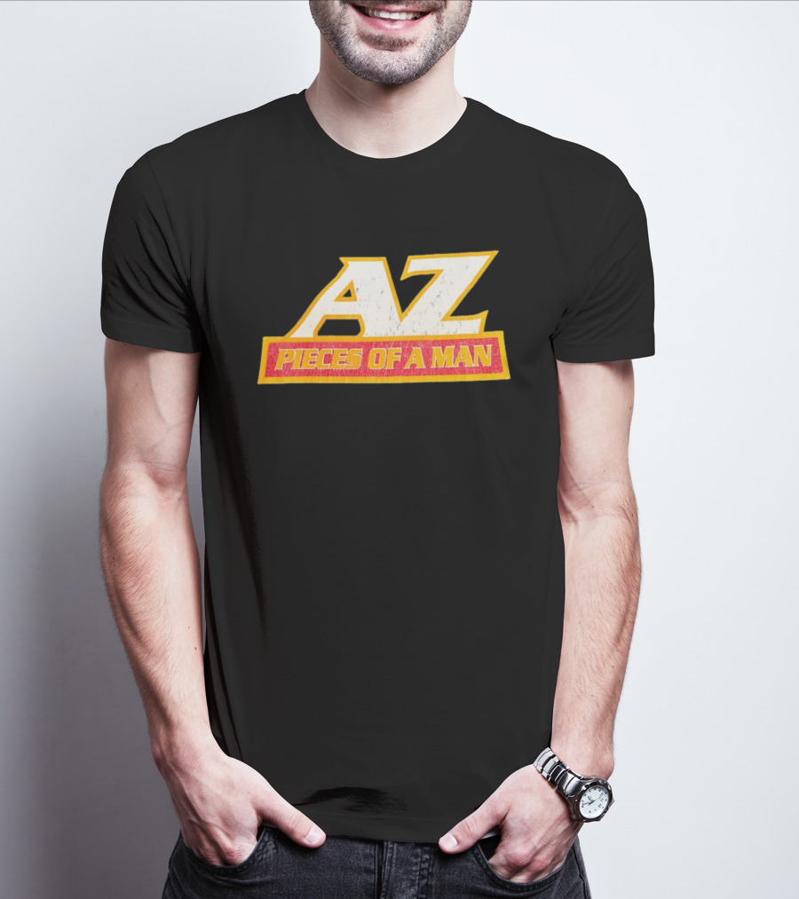 AZ Pieces Of A Man Distressed Hip Hop 90s Rap T-Shirt