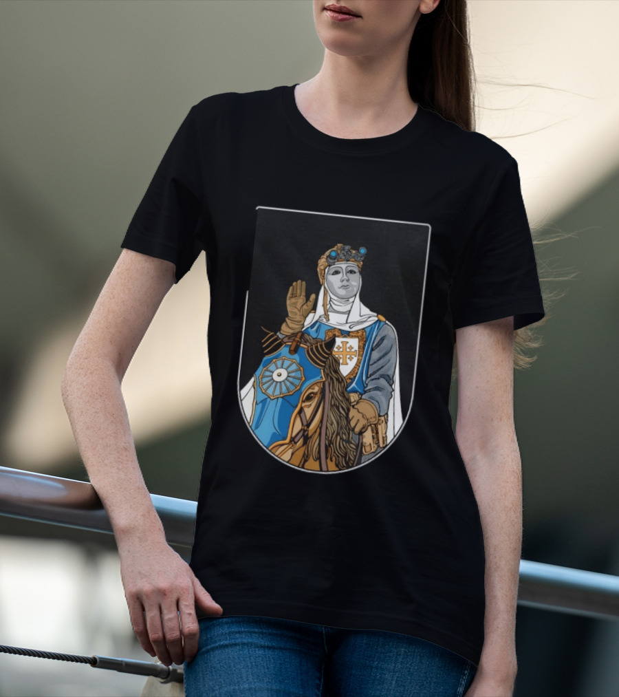 Baldwin IV Of Jerusalem Tactical Knight Crusader Armor And Helmet Medieval T-Shirt