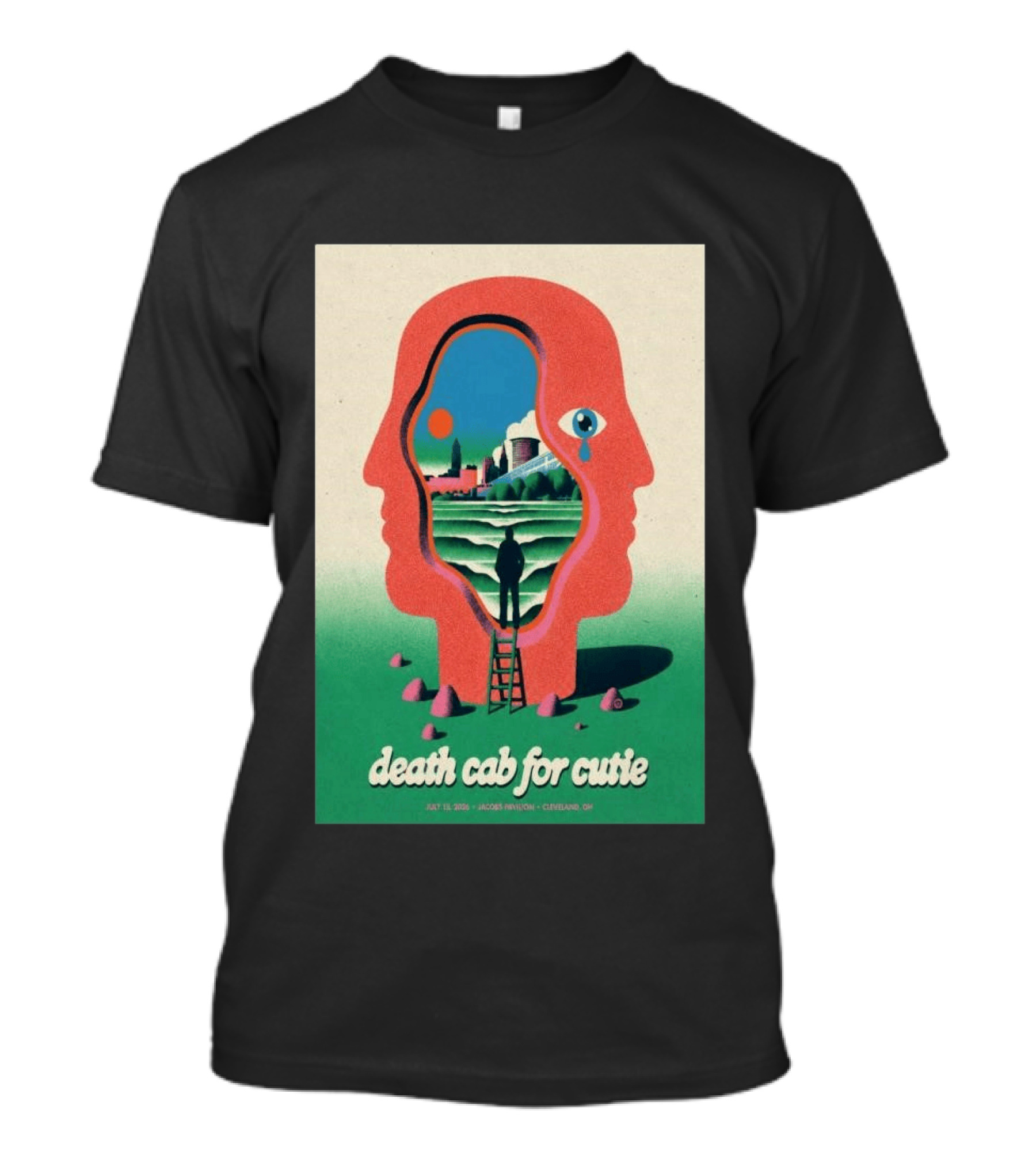 Death Cab For Cutie July 15 2026 Jacobs Pavilion Cleveland OH Tour T-Shirt