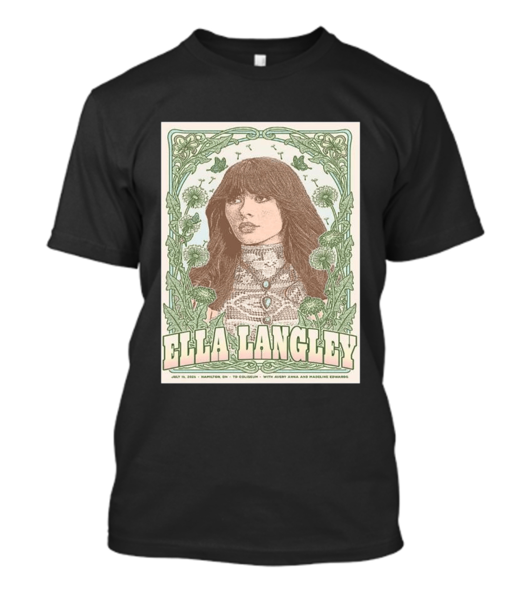 Ella Langley July 16 2026 Hamilton TD Coliseum With Avery Anna Madeline Edwards T-Shirt