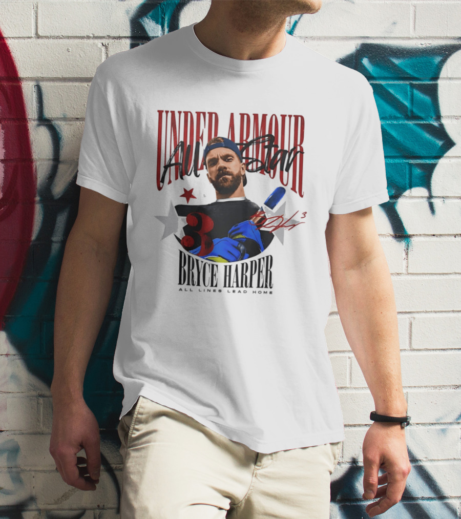 Under Armour All Star Bryce Harper All Lines Lead Home T-Shirt