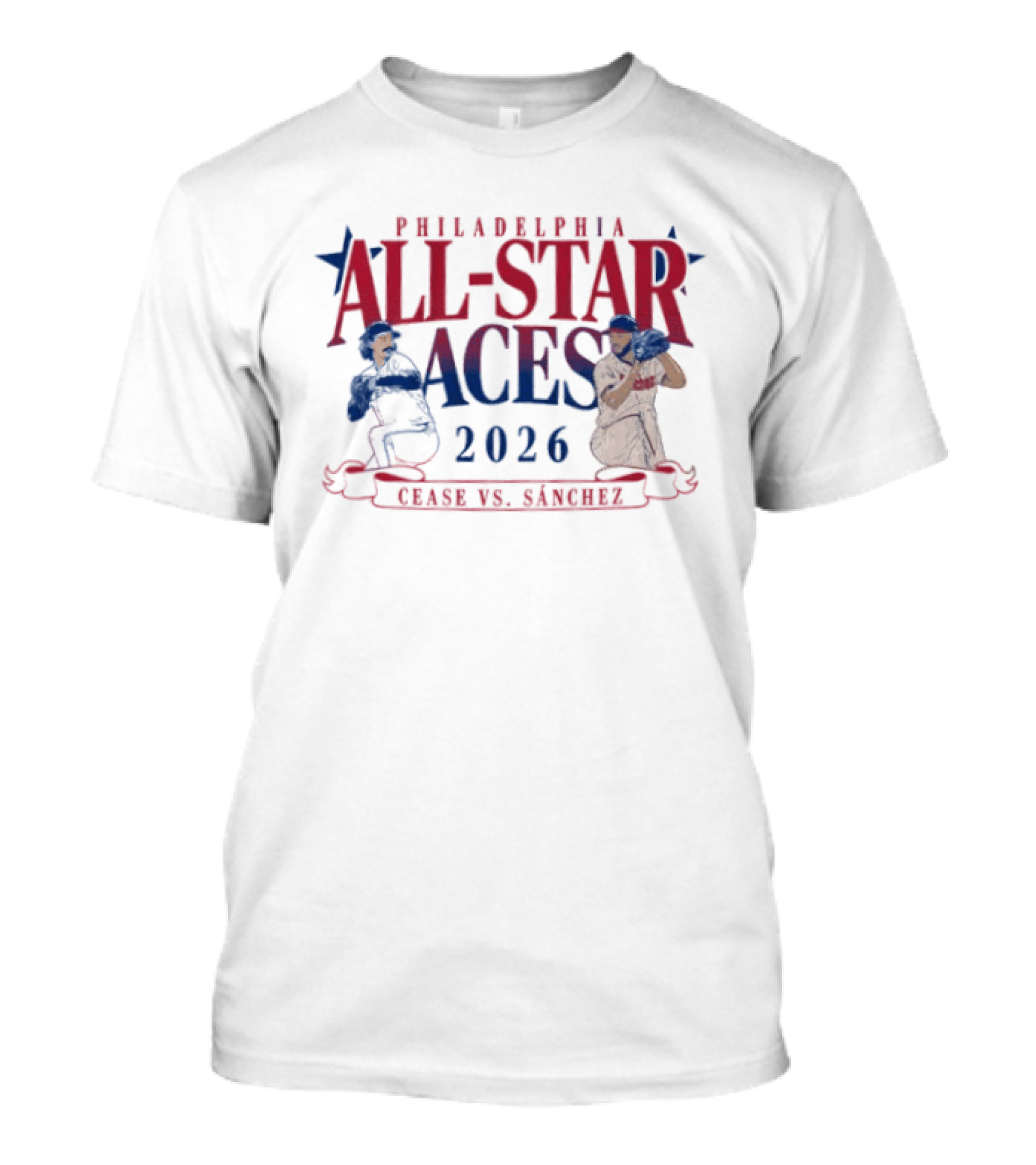 Philadelphia All Star Aces 2026 Cease Vs Sánchez T-Shirt
