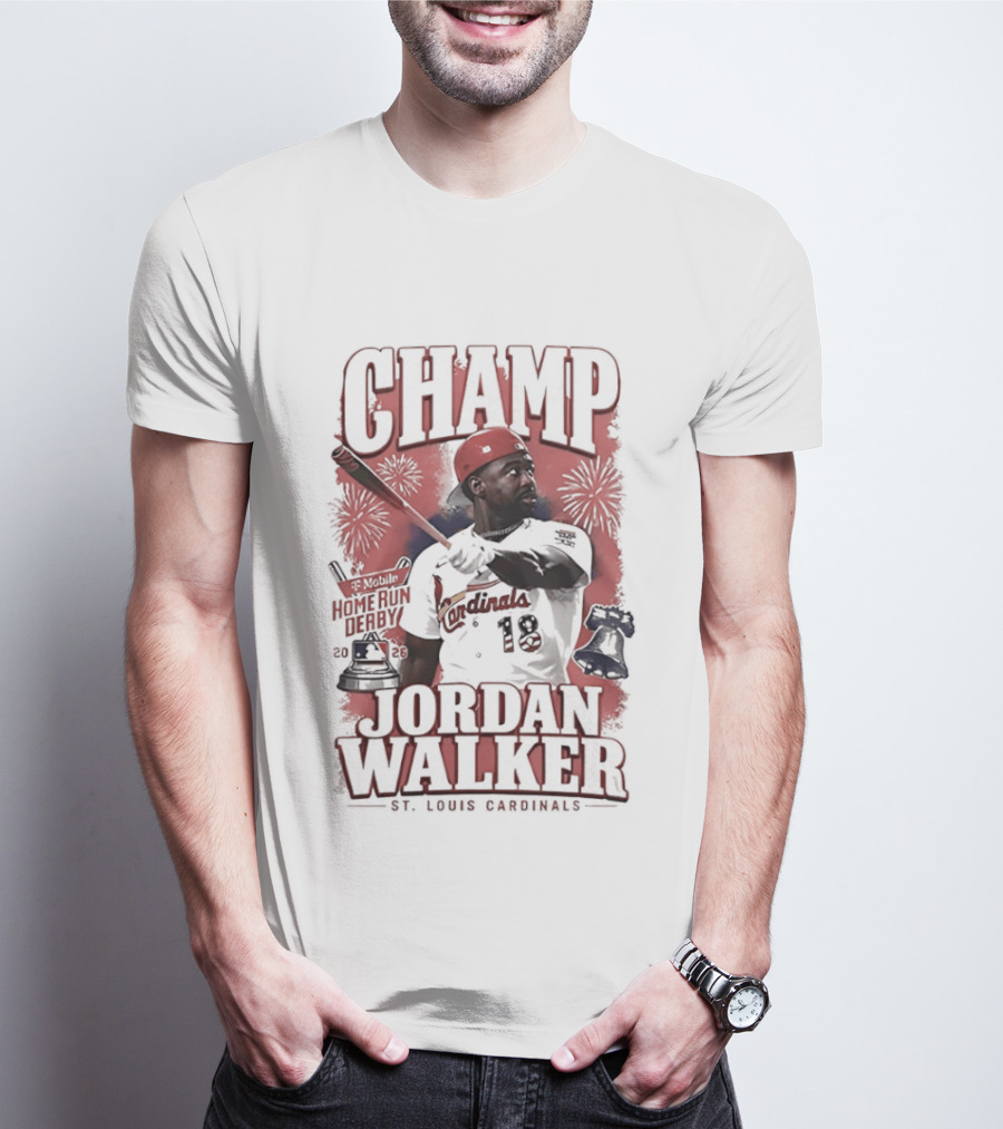Jordan Walker St Louis Cardinals Mobile Home Run Derby Champ 2026 T-Shirt
