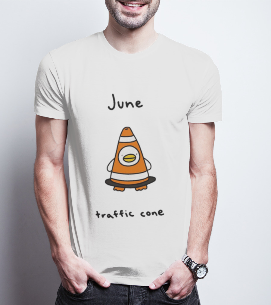 June Traffic Cone Duck Animal T-Shirt