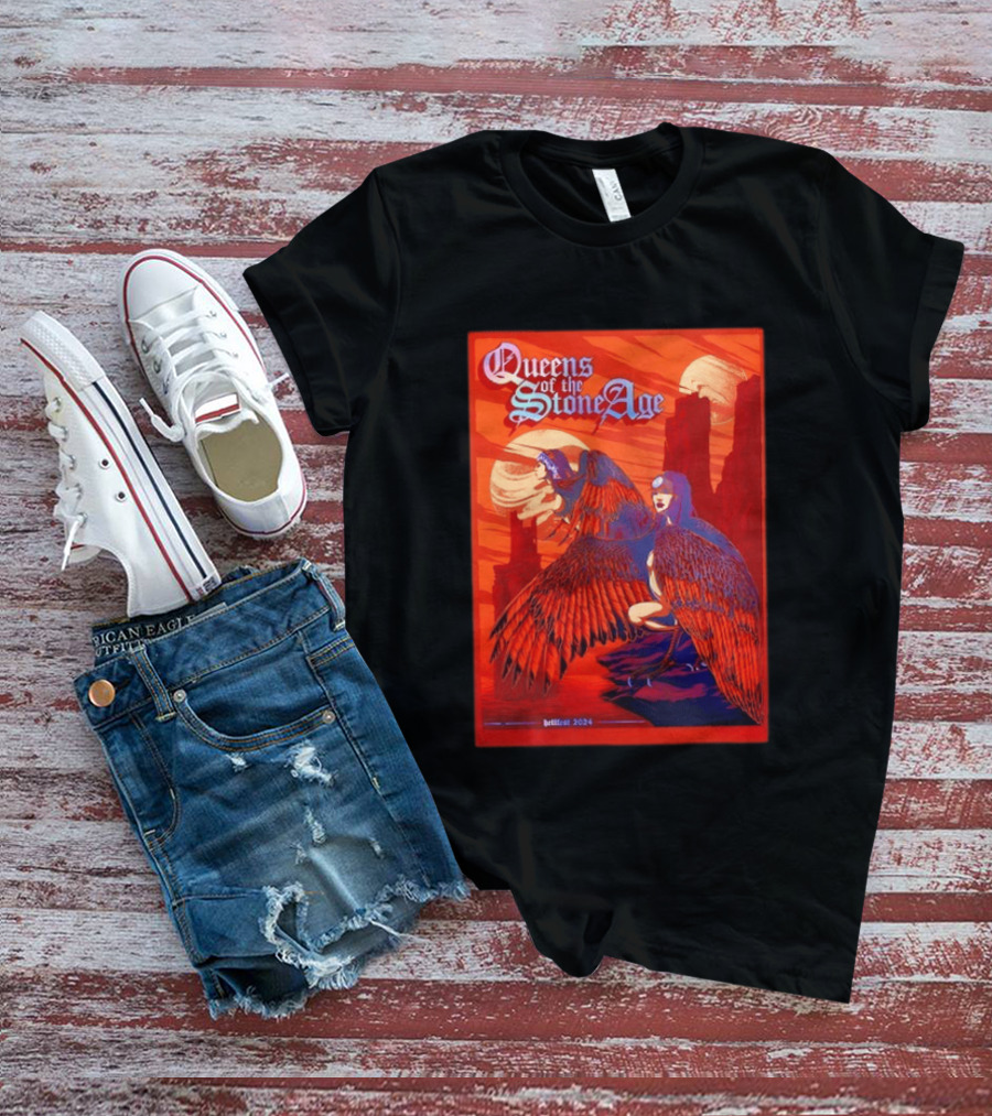 Queens Of The Stone Age Hellfest 2024 Winged Creatures T-Shirt