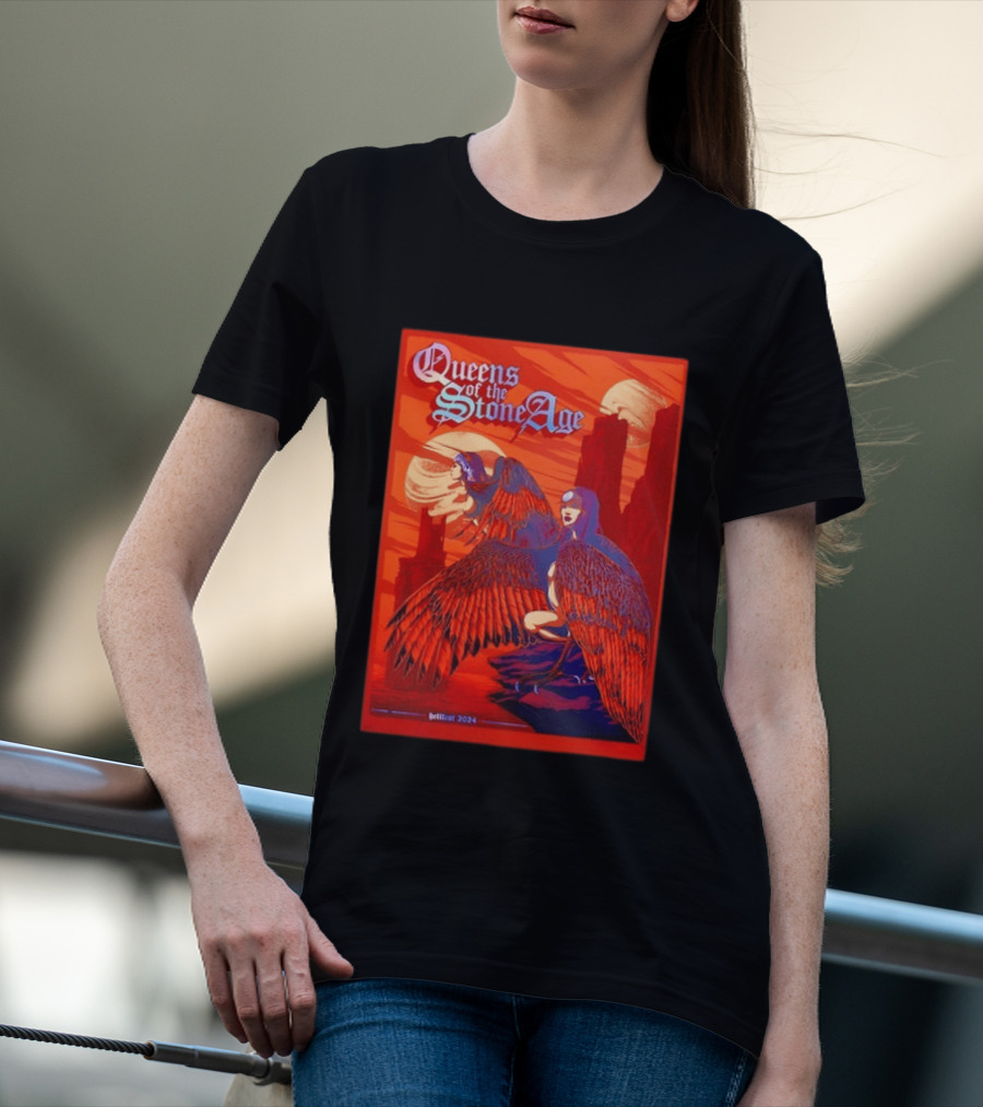 Queens Of The Stone Age Hellfest 2024 Winged Creatures T-Shirt