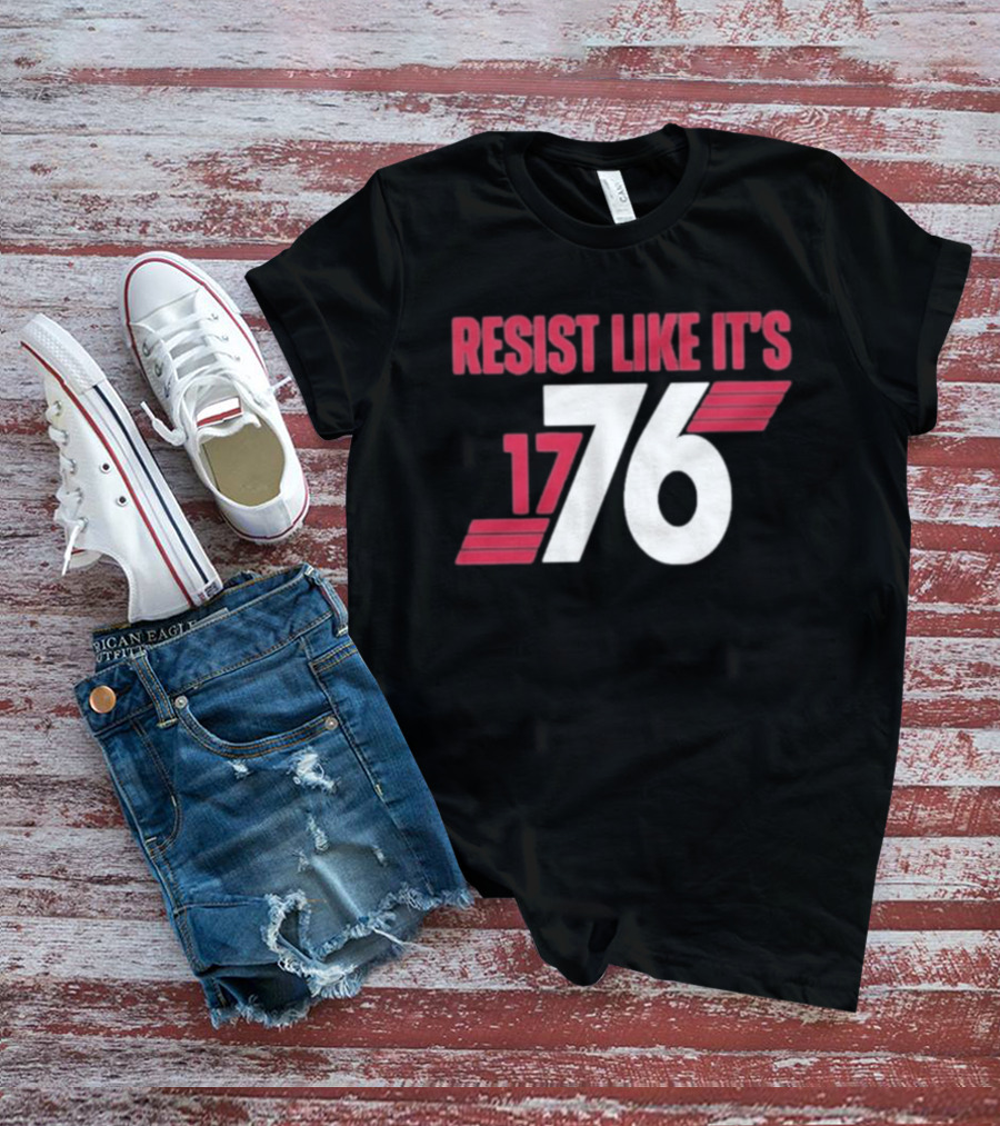 Resist Like It's 1776 Bold Vintage Red And White T-Shirt