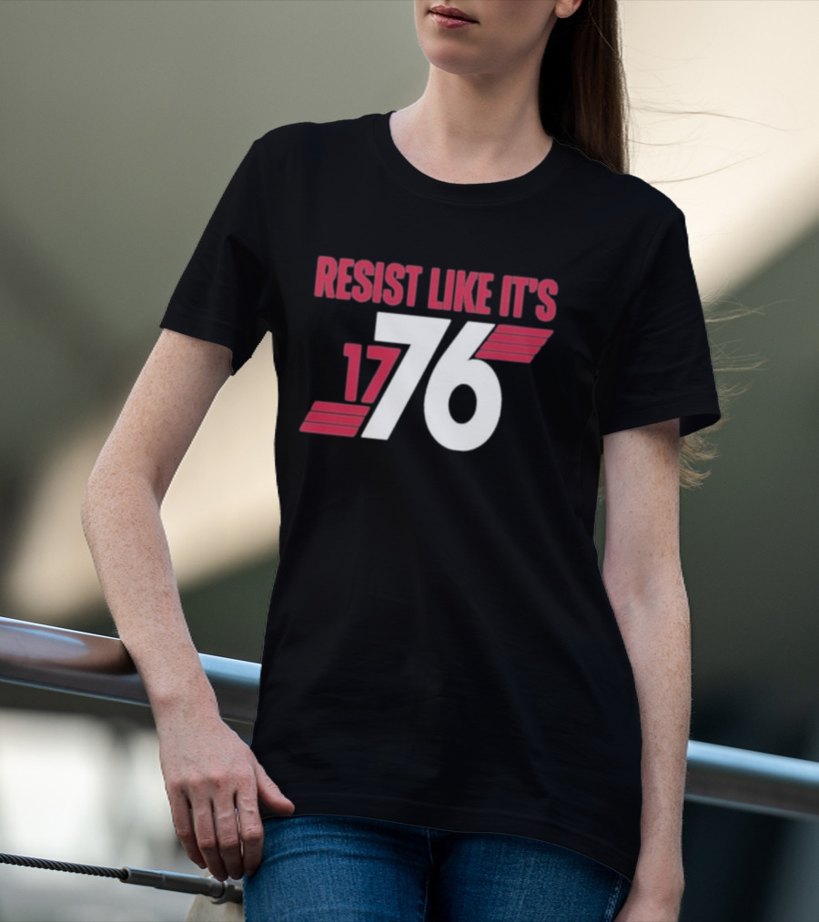 Resist Like It's 1776 Bold Vintage Red And White T-Shirt
