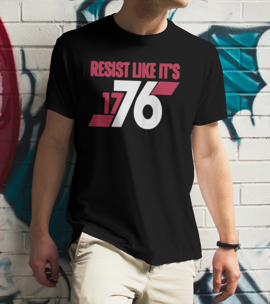 Resist Like It's 1776 Bold Vintage Red And White T-Shirt