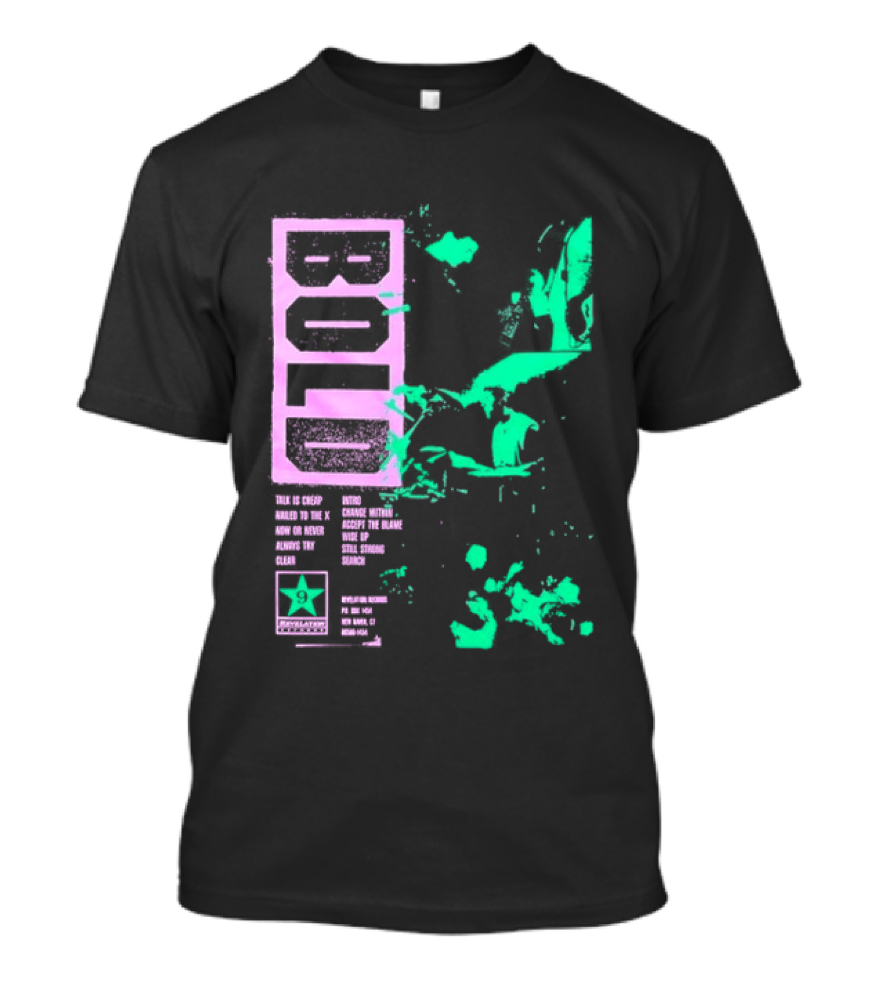Revelation Records Talk Is Cheap Nailed To The X Positive Scene Unity Hardcore Punk T-Shirt