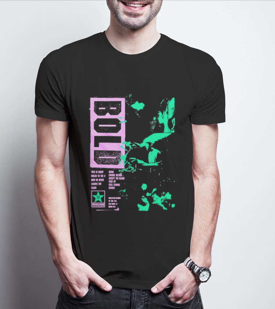 Revelation Records Talk Is Cheap Nailed To The X Positive Scene Unity Hardcore Punk T-Shirt