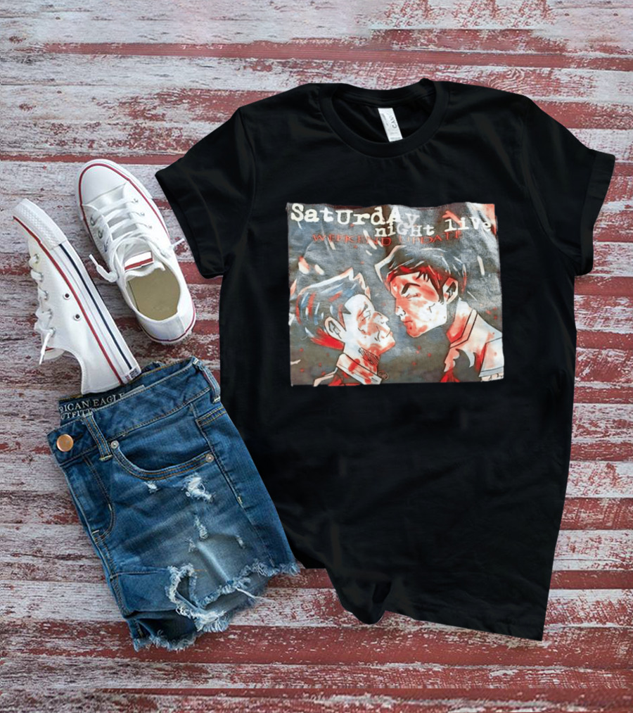 Saturday Night Live Weekend Update Animated Clash Scene T-Shirt