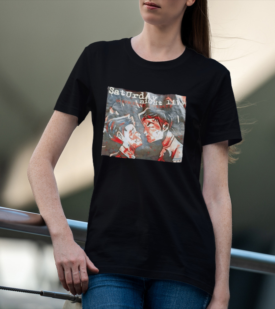 Saturday Night Live Weekend Update Animated Clash Scene T-Shirt