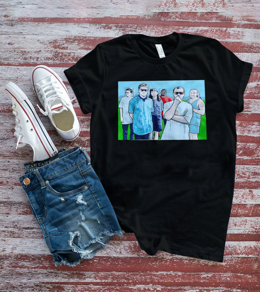 The Office Cast Illustrated Group Scene T-Shirt