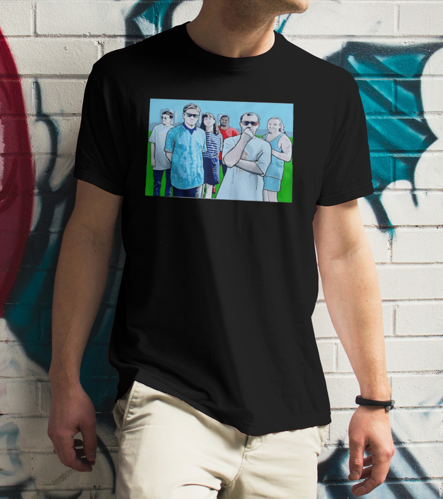 The Office Cast Illustrated Group Scene T-Shirt