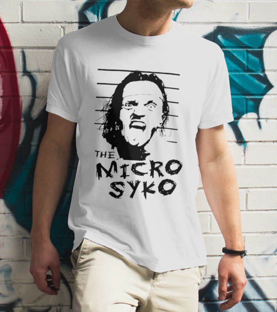 John Weena Wearing The Micro Syko Iconic Face T-Shirt