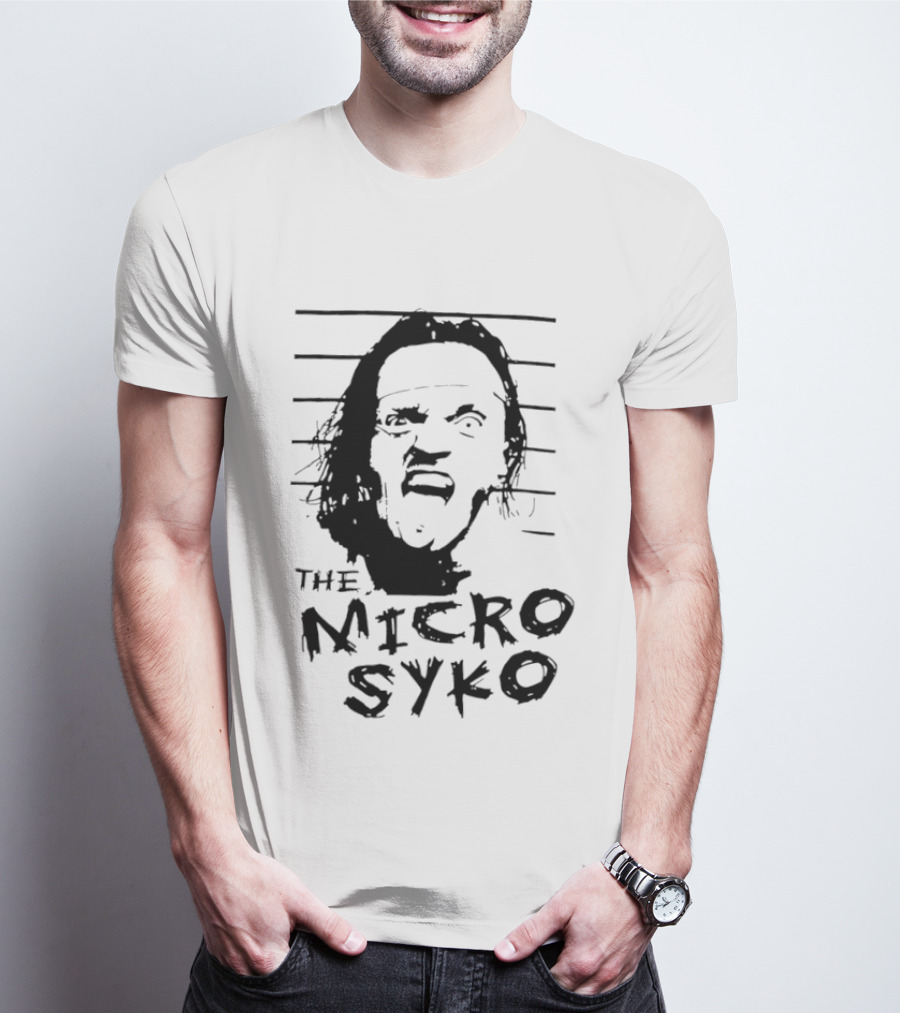 John Weena Wearing The Micro Syko Iconic Face T-Shirt