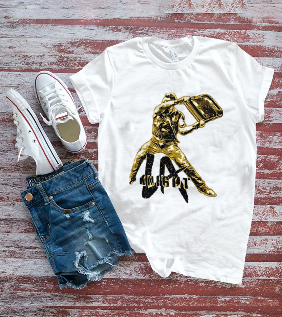 LA Knight Wrestling Iconic Folding Chair Action T-Shirt
