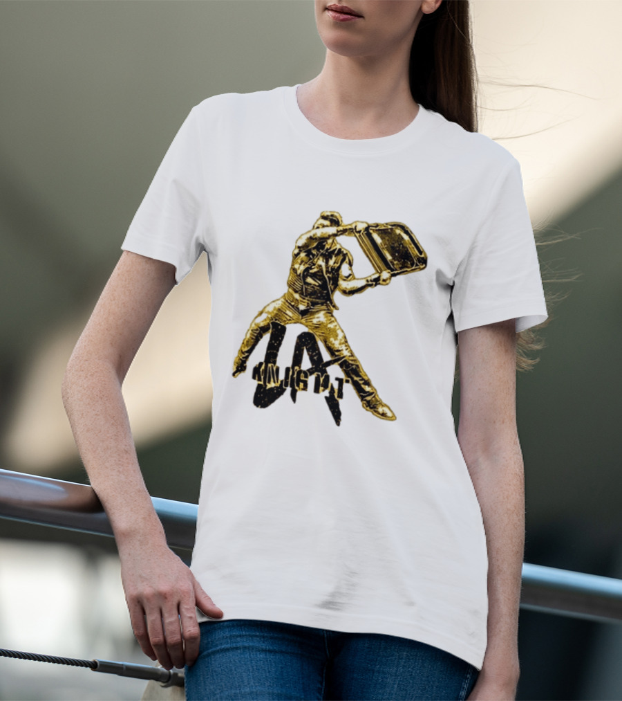 LA Knight Wrestling Iconic Folding Chair Action T-Shirt