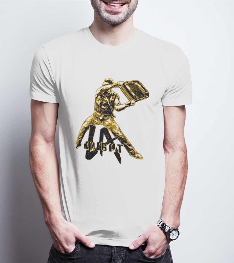LA Knight Wrestling Iconic Folding Chair Action T-Shirt