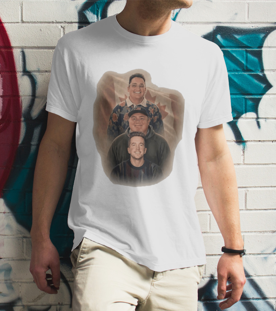 The Nelk Boys Kyle Forgeard SteveWillDoIt Canadian Flag T-Shirt