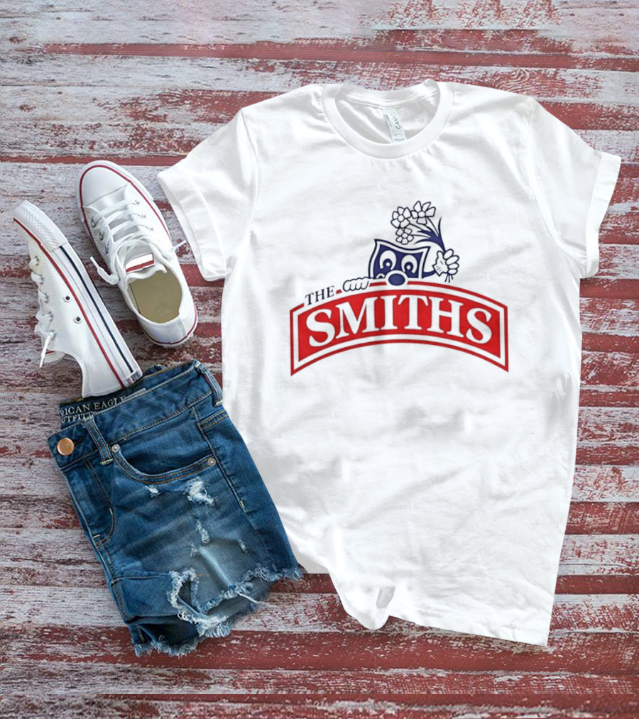 The Smiths Band Indie Rock Morrissey Sneaky Pete Peeking Lilac Daisies T-Shirt