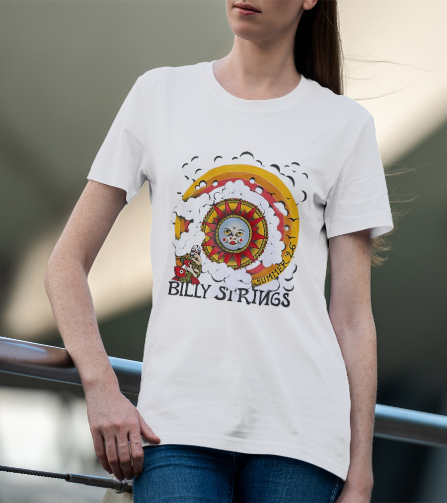 Billy Strings Sun Face Summer 2026 Tour T-Shirt