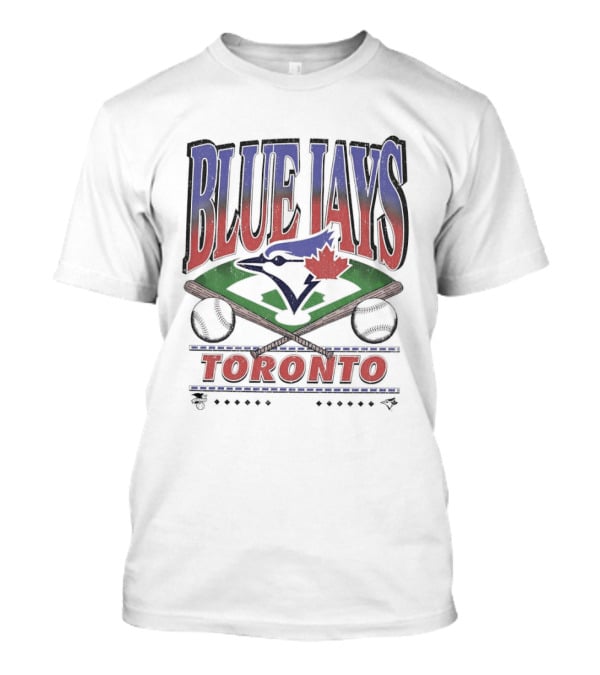 Toronto Blue Jays Baseball Team Emblem Field Motif T-Shirt