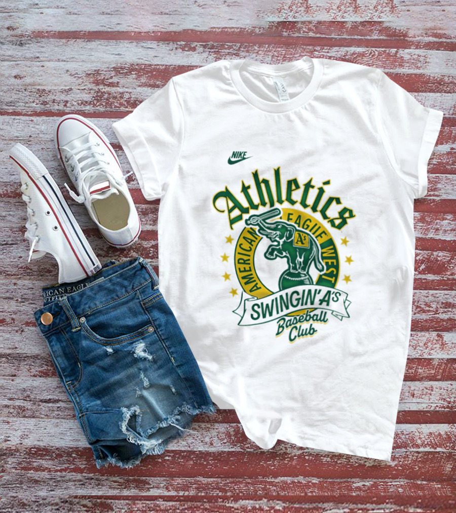 Nike Athletics Swingin' A's American League West Baseball Club T-Shirt