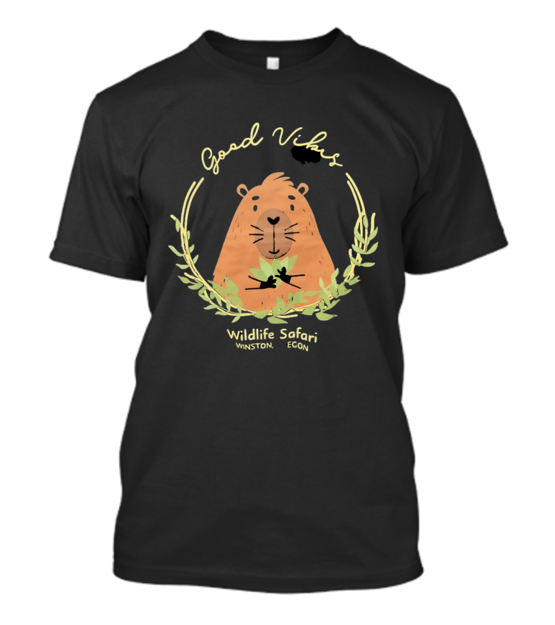 Good Vibes Capybara Wildlife Safari Winston Oregon T-Shirt