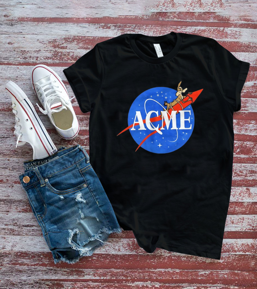 Wile E Coyote ACME Rocket NASA T-Shirt