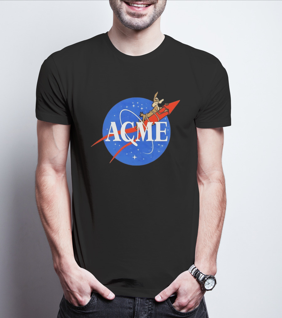 Wile E Coyote ACME Rocket NASA T-Shirt