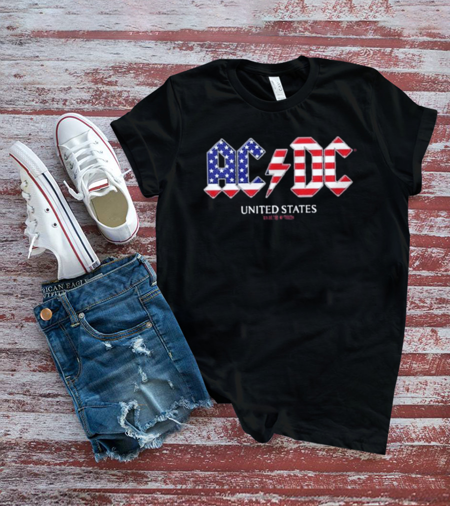 ACDC United States Tour 2026 American Flag T-Shirt