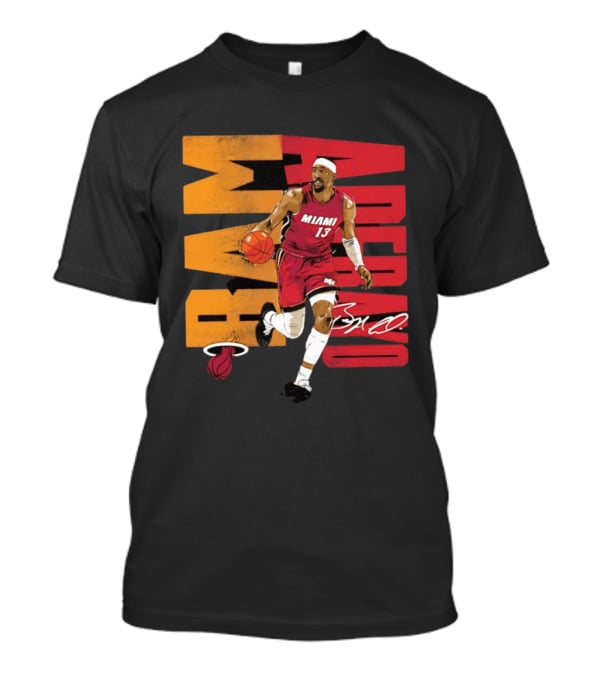 Bam Adebayo Miami Heat Basketball Number 13 NBA Player T-Shirt