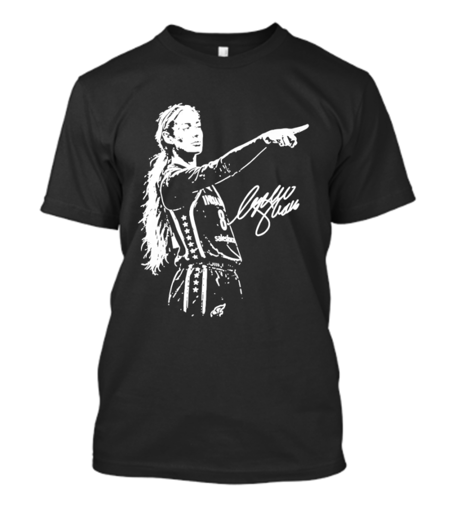 Caitlin Clark Indiana Fever WNBA Player Signature Collection T-Shirt