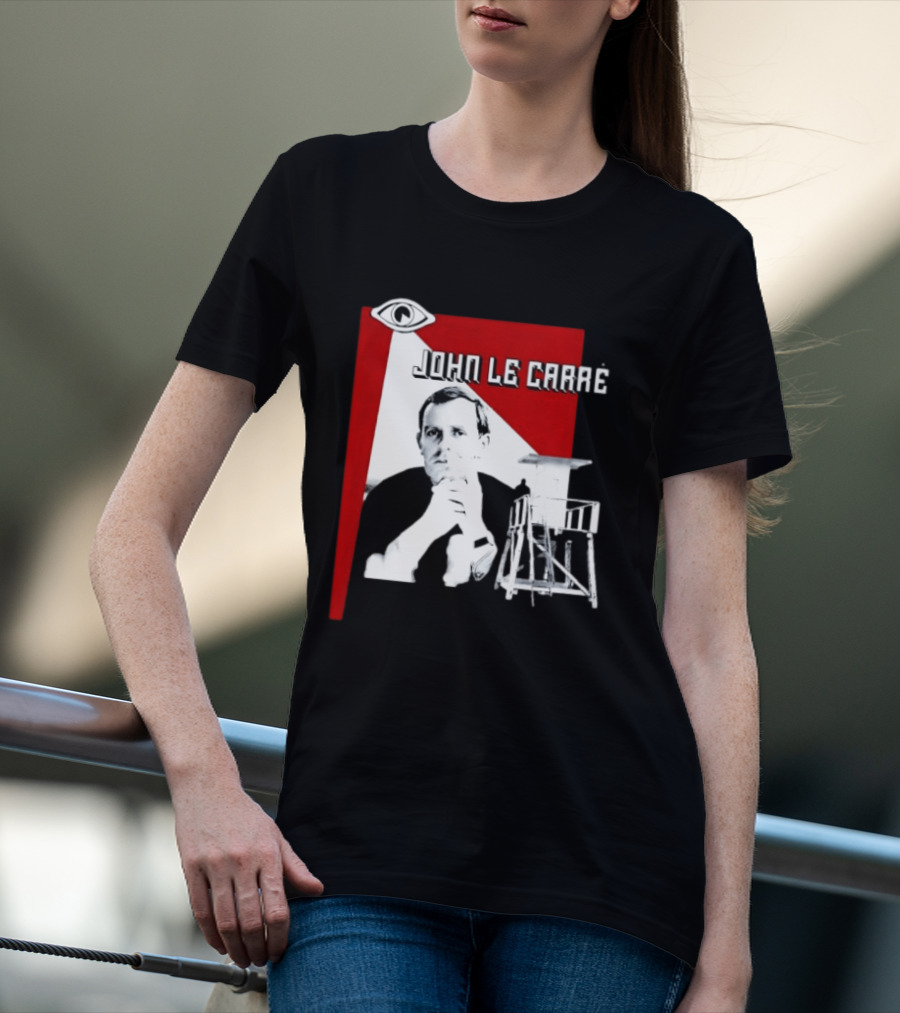 John Le Carré Spy Fiction Author Espionage Tower T-Shirt