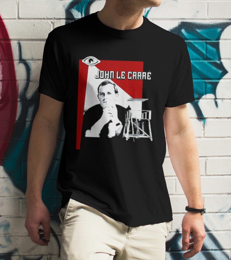 John Le Carré Spy Fiction Author Espionage Tower T-Shirt