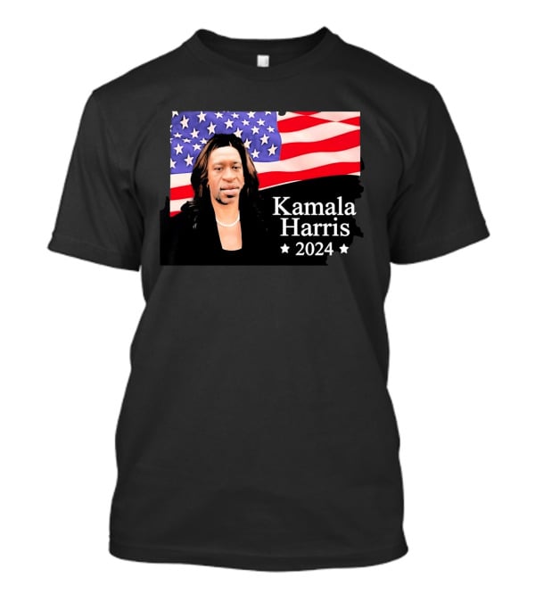 Kamala Harris 2024 Political Satire American Flag T-Shirt