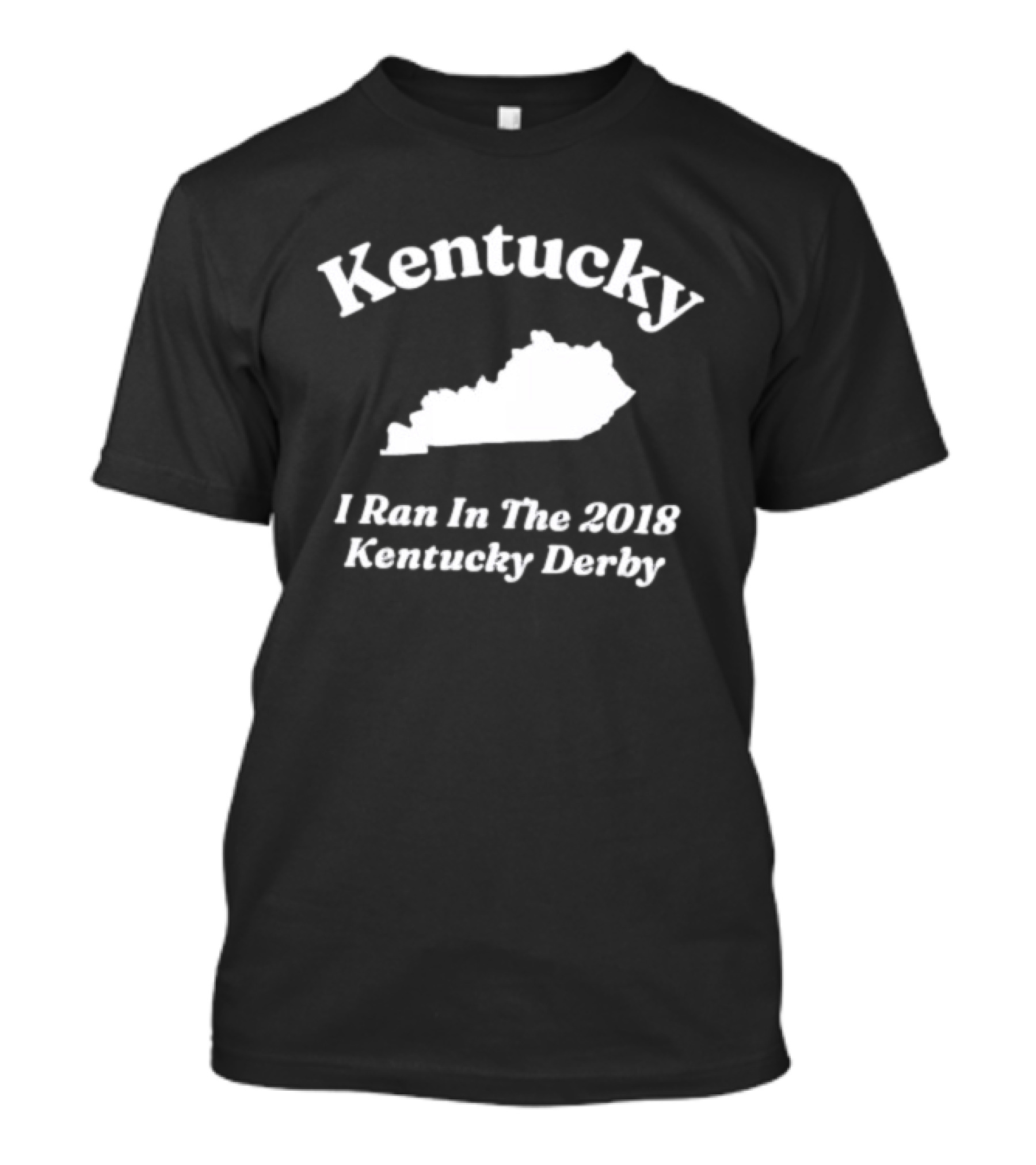 Kentucky I Ran In The 2018 Kentucky Derby Map T-Shirt